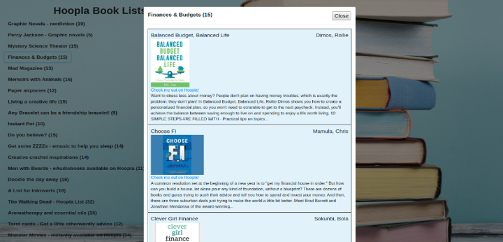 Library Lists
